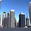Various Modern Architectural Building Models With Different Shapes And Designs