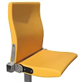 Yellow Public Seats With Metal Frames For Stadium Theater Venues And Row Design