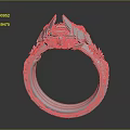 Elegant Silver Ring With Intricate Carving And Diamond Accent For Fashion Accessory