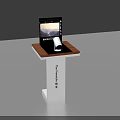 Watch Shop Display Stand With Tablet Screen And Interactive Device For Product Showcase 3d model