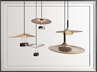 Modern chandelier 3d model