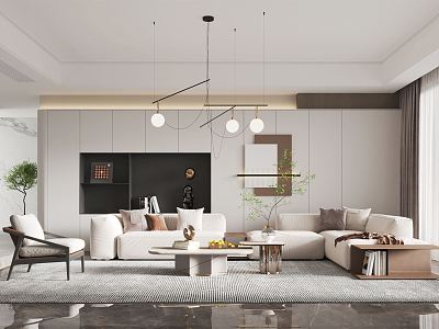 modern living room model