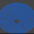 Blue Metal Industrial Equipment Component With Intricate Blades And Precision Design