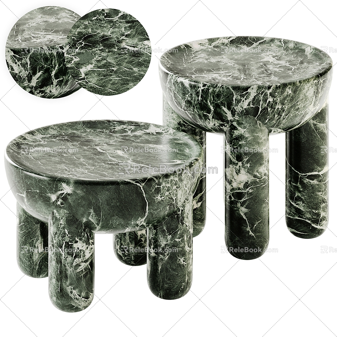 Modern NoomHome marble coffee table 3d model