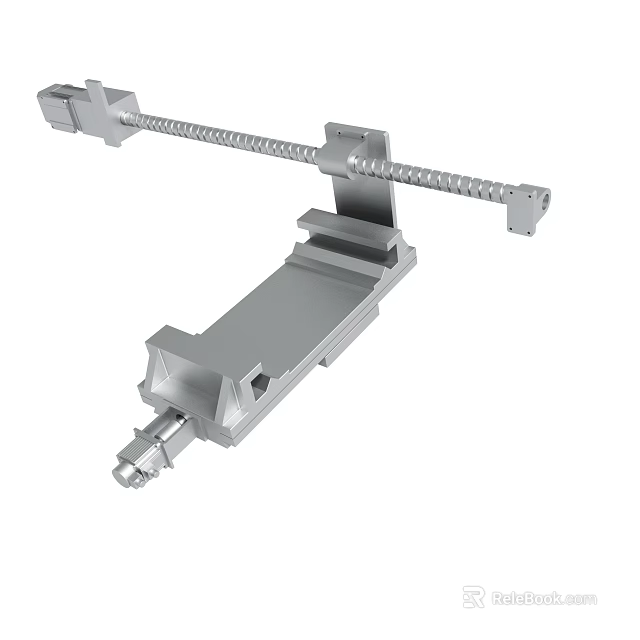 Industrial Metal Clamp Tool With Screw Adjustment Mechanism For Workbench Fixing And Grip Applications 3d model 