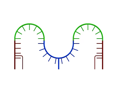 Children's climbing ladder roller coaster rock climbing ladder 3d model