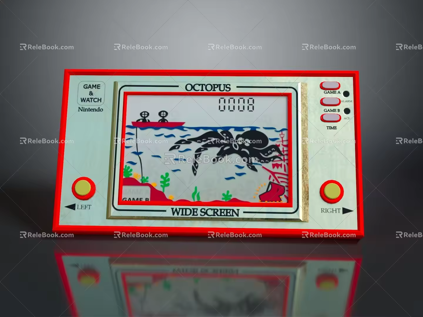 Game machine electronic chicken hand game machine hand game machine handheld game machine computer 3d model