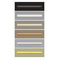 Assorted Colored Cabinet Bar Handles In Different Shades For Home Furniture