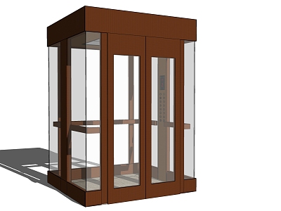 Modern Elevator Sightseeing Glass Elevator Combination Sightseeing Ladder model