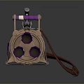 Browning machine gun Browning Gatling White Browning machine gun machine gun bullet military 3d model