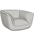 Modern Single Sofa Lazy Sofa 3d model