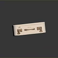 Elegant White Suitcase With Golden Clasps And Handle For Daily Lifestyle Use