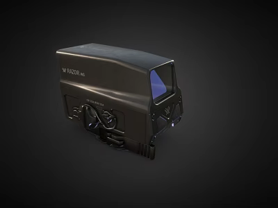 Tactical Black Weapon Featuring W KUSA Branding Multiple Components Control Panel And Sight 3d model