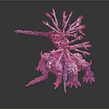 Fantasy Mythical Creature 3D Model With Multiple Tentacles And Purple Blue Design
