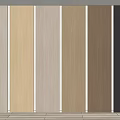 Various Wood Grain Vertical Wall Panels in Different Colors for Home Interior 3d model