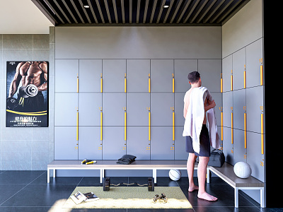 Modern Locker Gym Locker model