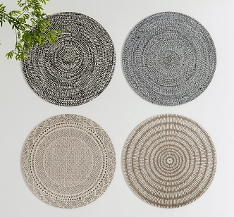 Modern Round Carpet 3d model