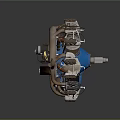 Modern Engine Jet Engine Aircraft Engine 3d model