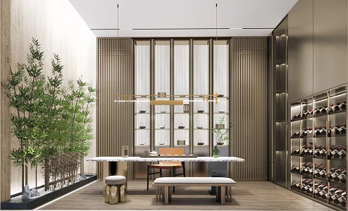 Modern Tea Room 3d model