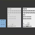 3D Model of Industrial Metal Structural Components With Various Height Brackets And Blue White Platforms