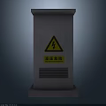 High Voltage Equipment Metal Enclosure With Warning Sign For Electrical Safety