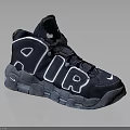 Nike High Top Sneakers With AIR Lettering And White Swoosh Logo