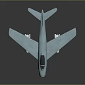 Light Blue Model Airplane With Transparent Cockpit And Wings On Dark Background Showing Reflection