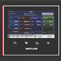 Watlow Industrial Control Panel Digital Screen Showing Real Time Temperature Pressure Flow Data