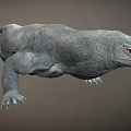 Realistic 3D Model of Komodo Dragon With Detailed Scales And Sharp Claws