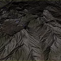 3D Garden Landscape Terrain Model with Mountainous Features and Natural Topography
