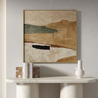 Simple abstract decorative painting 3d model