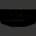 Black Ceramic Bowl With Smooth Surface And Decorative Rim In Minimalist Style