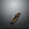 Vintage Steamboat With Wooden Deck Black Chimney And Red Hull As Classic Water Transport