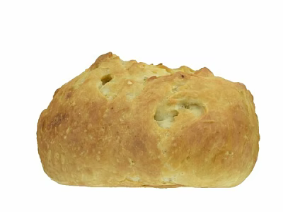 Artisan Golden Crusty Bread With Air Holes And Freshly Baked Texture 3d model