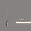 Modern Design Chandeliers with Circular Spiral Curved Shapes and LED Lighting for Interior Spaces