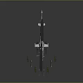 Advanced Aerospace Helicopter Featuring Multiple Missile Attachments And Details