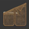 Natural Handwoven Rattan Leisure Chair With Soft Comfortable Seat Cushion For Modern Home Living Space