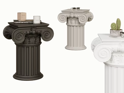 European-style Side Table Gypsum Side Table 3d model European-style Side Table Gypsum Side Table 3d model