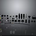 Electronic Electrical Accessories Collection With Plugs Sockets Switches Connectors And Assorted Parts