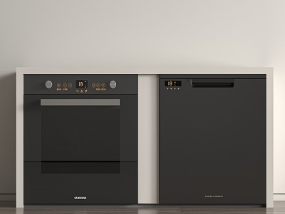 Modern Dishwasher 3d model