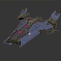 Modern fighter sci-fi fighter sci-fi fighter space fighter 3d model