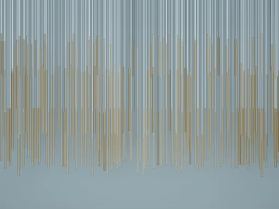 Modern Crystal Chandelier With Hanging Crystal Strips And Gold Metal Frame 3d model