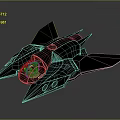 Futuristic Spacecraft Design With Metallic Wings And Cockpit For Cosmic Exploration