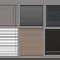 Modern Window Blinds With Various Colors And Different Styles For Home Interiors 3d model