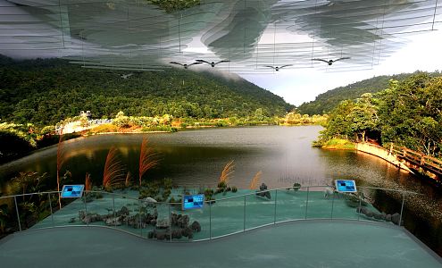 Modern Scenic Tourist Attraction Experience 3d model