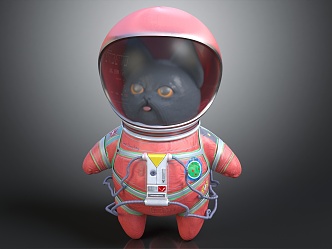 Modern Space Cat Space Cat 3d model