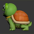 Turtle Cartoon Turtle Snapping Turtle Chickbill Turtle Reptile Cold Blooded Animal Reptile Class 3d model
