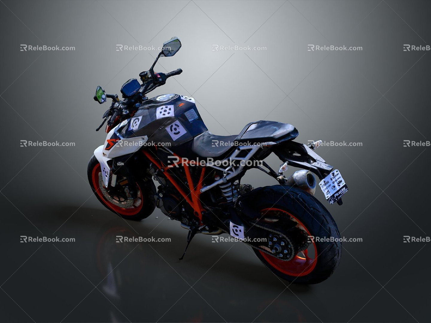 Motorcycle Two-wheeled Motorcycle Cross-country Motorcycle Road Race Motorcycle Motor Vehicle Transport 3d model