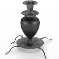 Candlestick iron ornaments 3d model