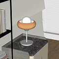 Modern Table Lamp Table Lamp Side Bookshelf 3d model